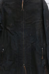 Boris Bidjan Saberi 24 autumn and winter mid-length multi-wear French coat trench coat craftsman German COAT1.D-FKU10002-DIRTY DENIM